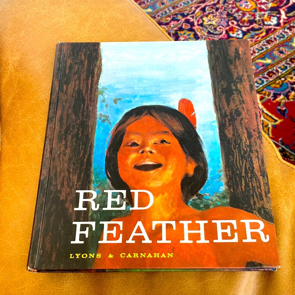 Red feather. Pristine beautiful interesting book of the life of Indians 1963